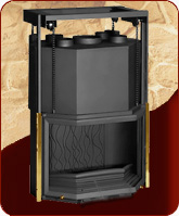 Каминная топка ПРИЗМАТИК 850 контргруз с конвекциооным распределением тепла